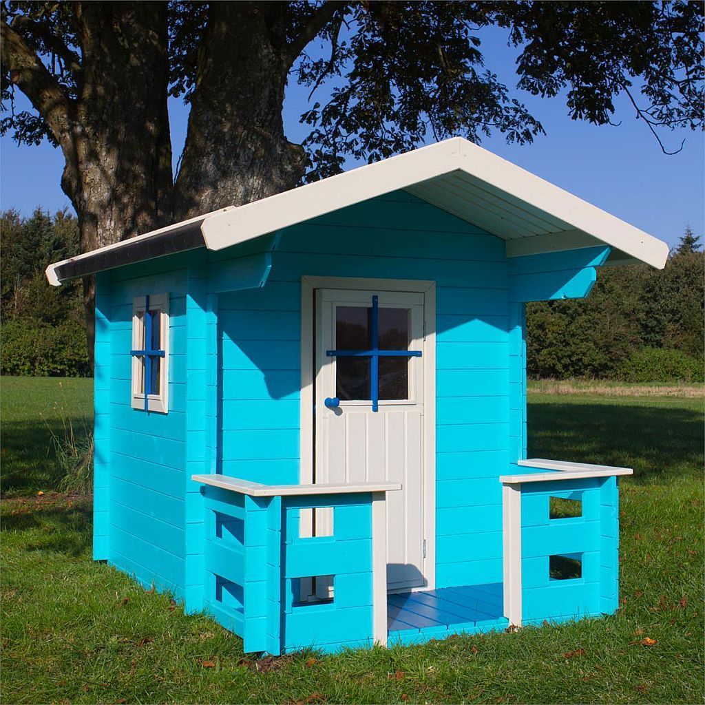 Kinderspielhaus Hanna mit Terrasse - GIECO Holz und Verbindungstechnik